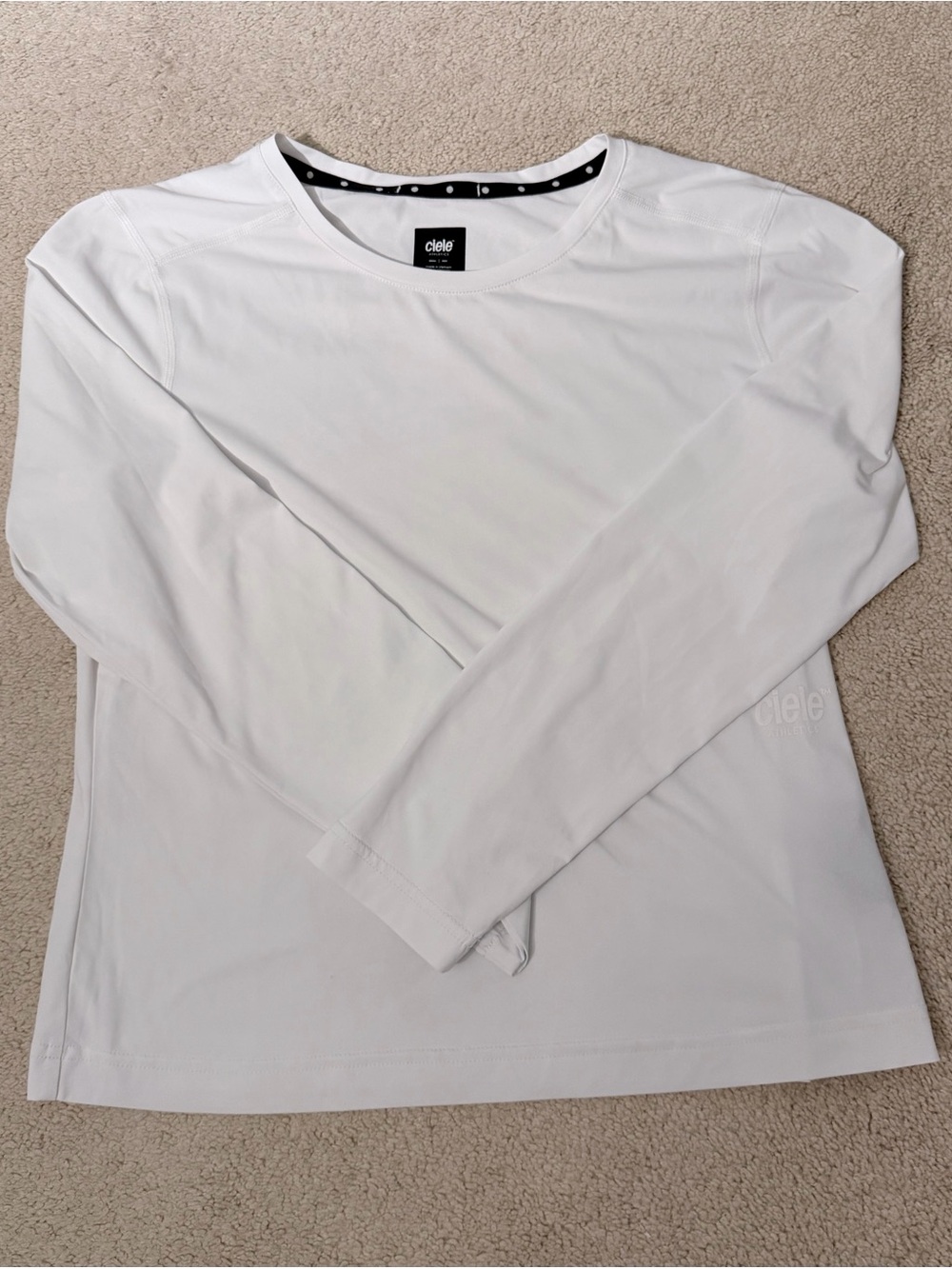 Ciele Athletics DLYLongsleeve White Running Top Small